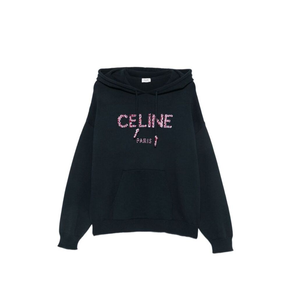 Celine Men Logo Cotton Hoodie